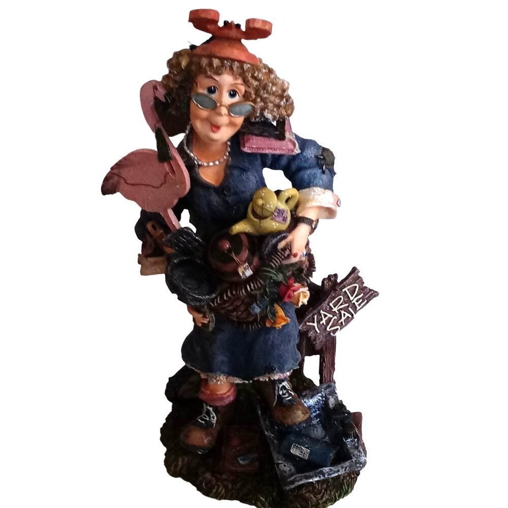 Boyds Folkstone Collection Figurine Mabel Z Bargain Hunter 280103 Stone Resin